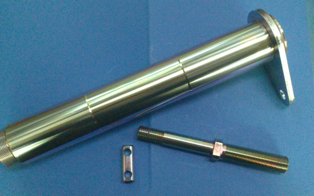 Axe soudé  avec revêtement électrolytique